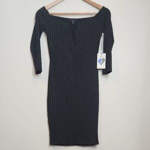 NWT!‎ Iris Elegant Women's Black Dress